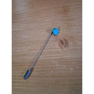 Vtg 3" Native American Turquoise Stickpin Pin Silver Southwestern Hat